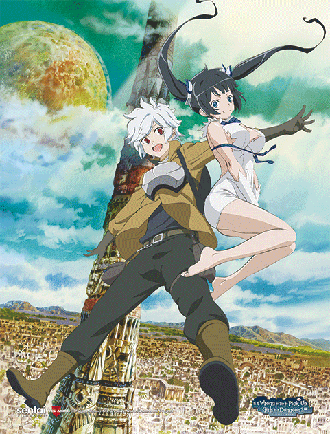 The Danmachi 3D Lenticular Wall Art Poster Framed 9 x 12