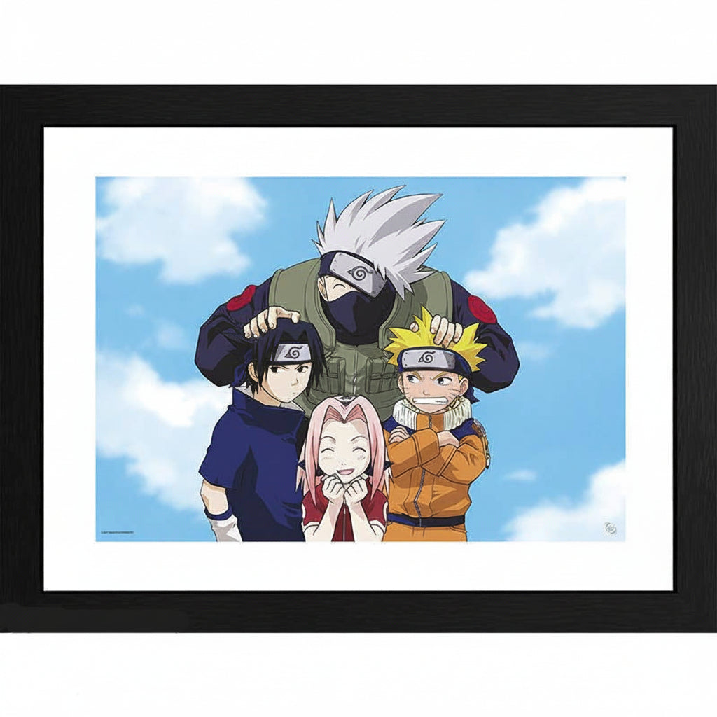 Naruto Shippuden Framed Print Photo Team 7 12"x16"