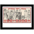One Piece - Straw Hat Crew Framed Poster Print 12" x 16"