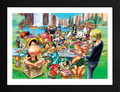 One Piece - Hot- Dog Party Framed Print 12"x16"