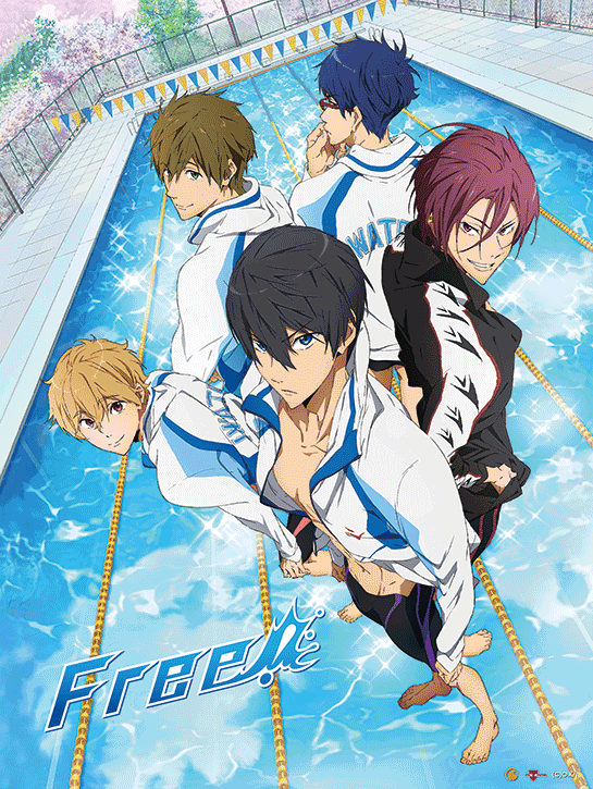 Free! Iwatobi Swim Club 3D Lenticular Wall Art Poster
