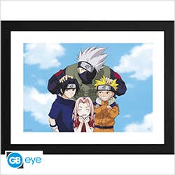 Naruto Shippuden Framed Print Photo Team 7 12"x16"