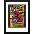 One Piece - Luffy in Wano Framed Poster 12" x 16"